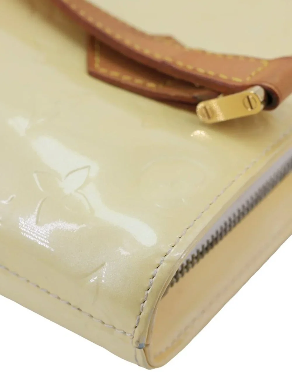 Louis Vuitton  Houston Monogram Vernis Leather Tote Bag Perle - Picture 6 of 14